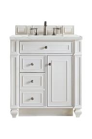 Base with Sink Top Bright White White Vanities