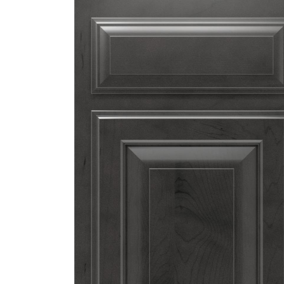 Square Storm Dark Finish Square Cabinets