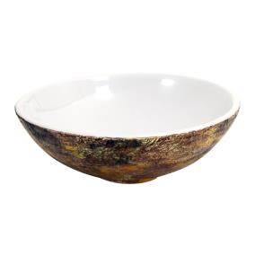 Bath White/Gold  Bathroom Sinks