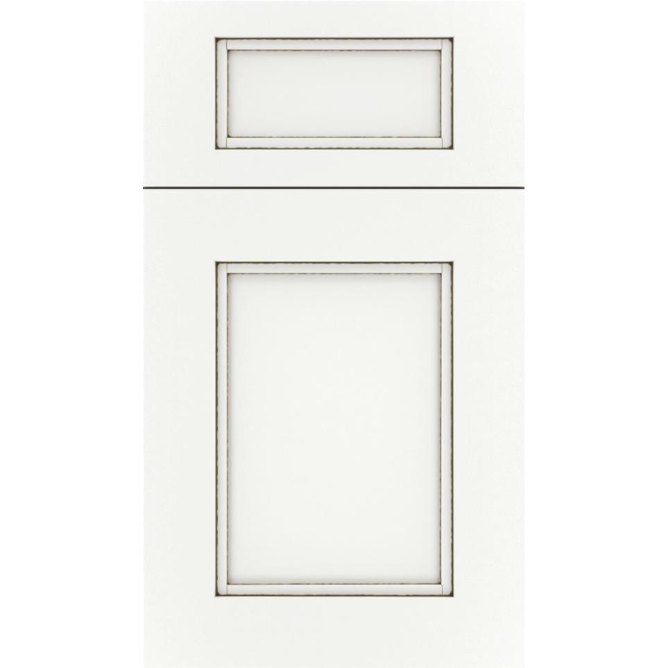 5 Piece Whitecap Smoke Glaze Glaze - Paint 5 Piece Cabinets