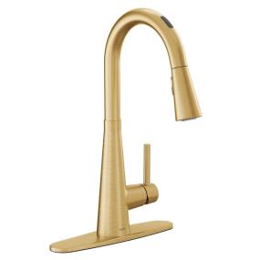 Kitchen Brushed Gold Brass / Gold Faucets