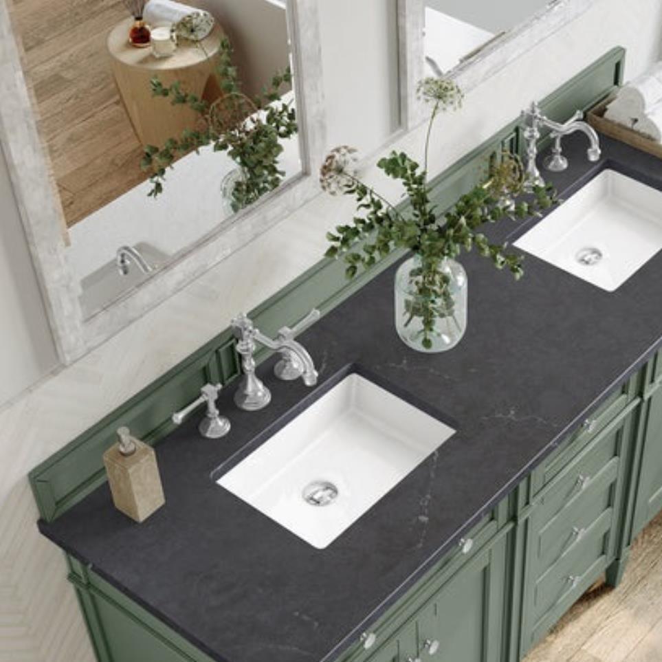 Base with Sink Top Smokey Celadon Green Vanities