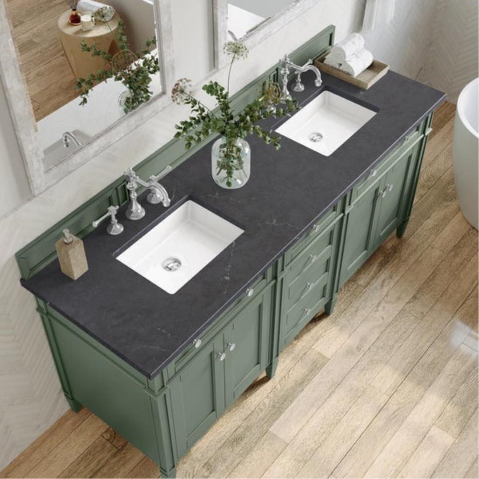 Base with Sink Top Smokey Celadon Green Vanities