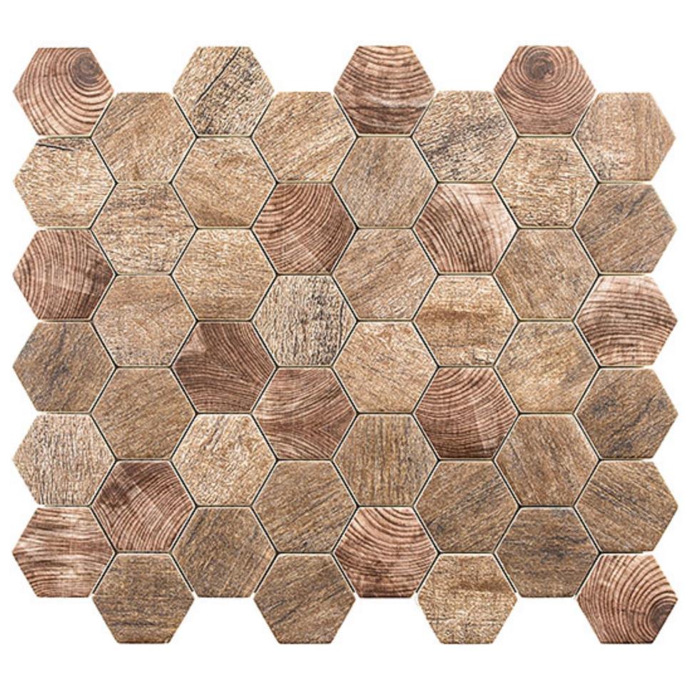 Mosaic Autumn Maple Brown Tile