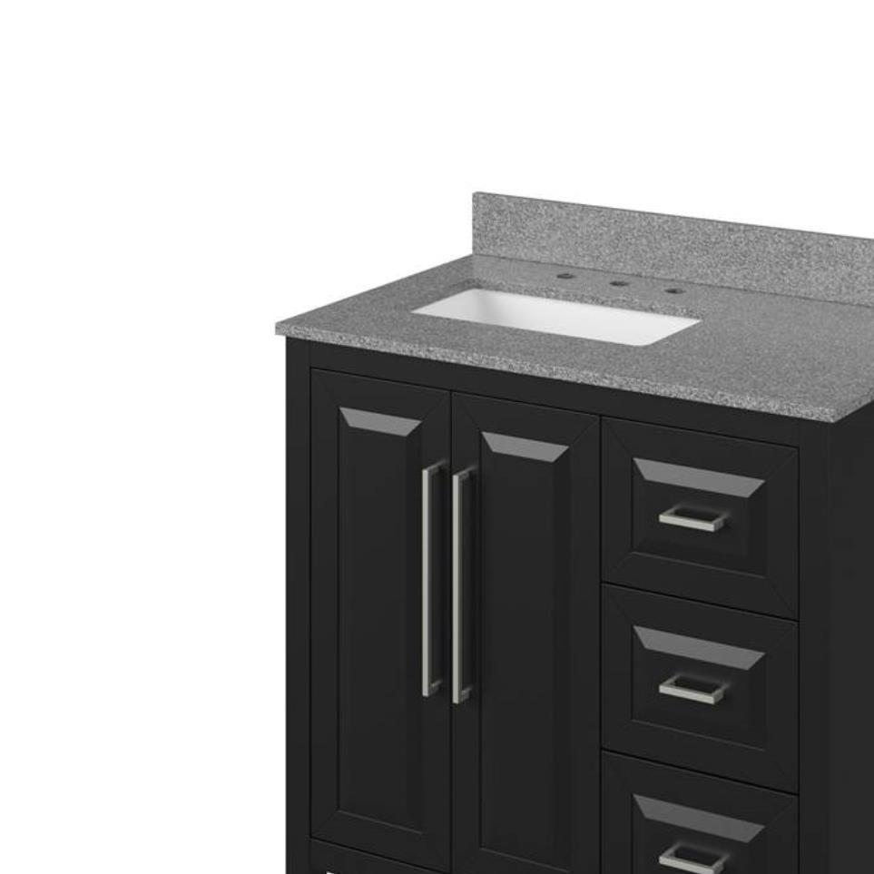 Base with Sink Top Black Grey / Black Vanities