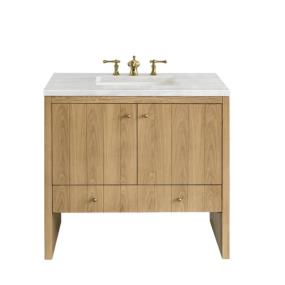 Base with Sink Top Light Oak Light Finish Vanities