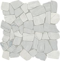 Mosaic Cirrus Storm Tumbled Gray Tile