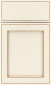 Square Coconut Toasted Almond Paint - White Square Cabinets