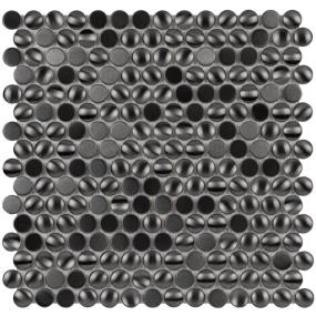 Mosaic Brushed Gun Metal Gray Tile