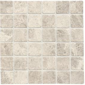 Mosaic Arctic Gray Tumbled Beige/Tan Tile