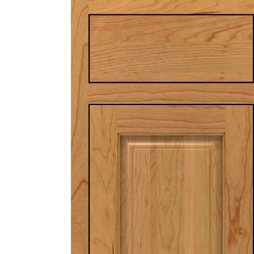 Square Natural Light Finish Square Cabinets