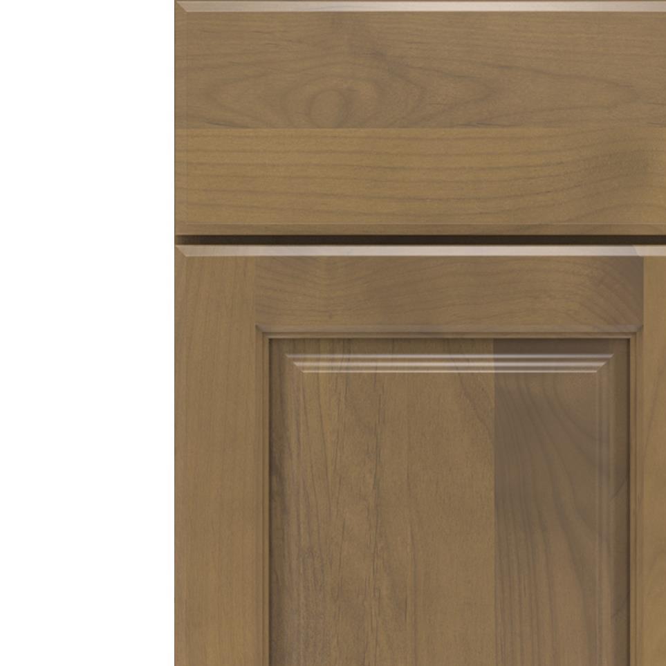 Square Buckskin Medium Finish Square Cabinets