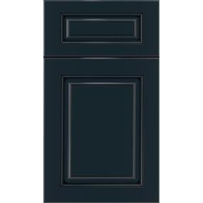 Square Gunmetal Blue Black Glaze Glaze - Stain Square Cabinets