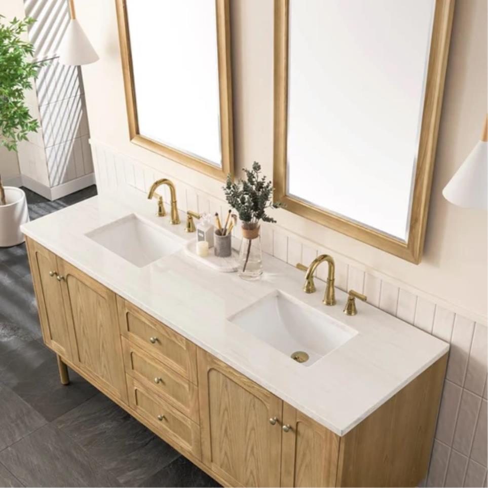 Base with Sink Top Light Oak Light Finish Vanities