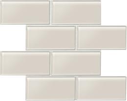 Tile Taupe Glossy Beige/Tan Tile
