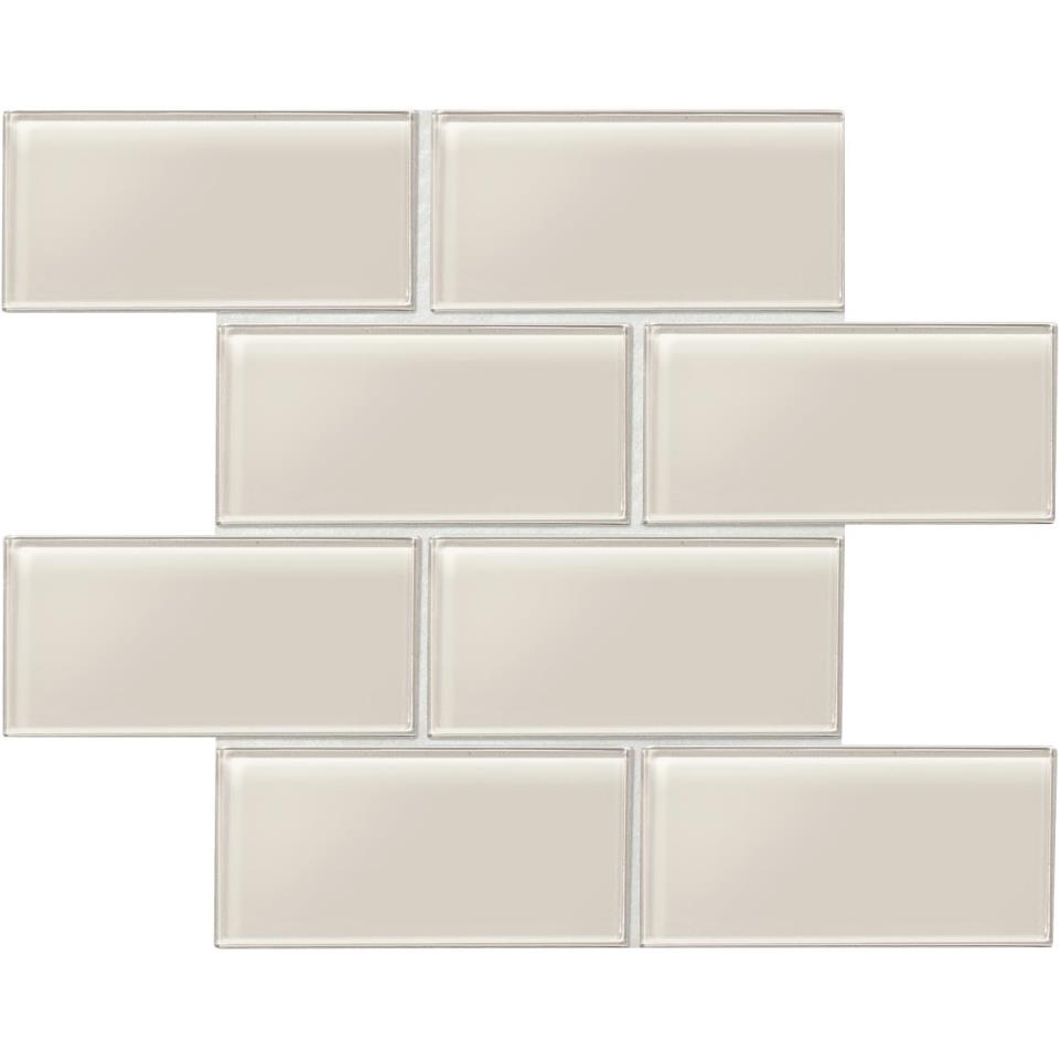 Tile Taupe Glossy Beige/Tan Tile