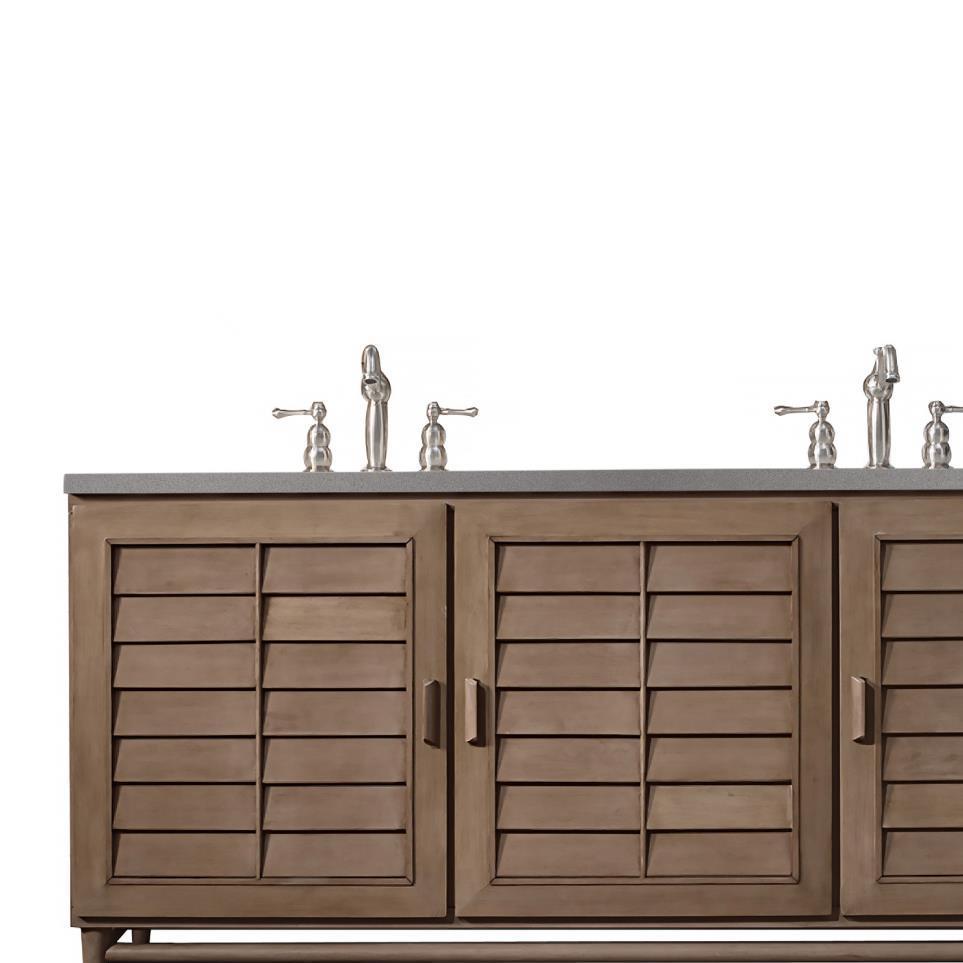 Base with Sink Top Whitewashed Walnut Light Finish Vanities