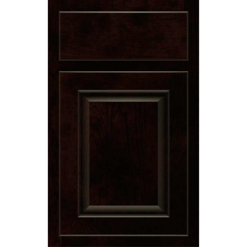 Square Chocolate Dark Finish Square Cabinets