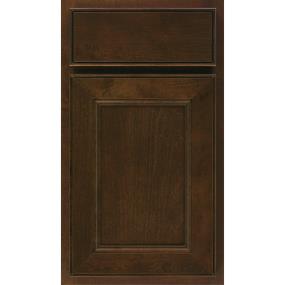 Square Umber Dark Finish Square Cabinets