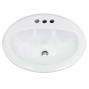 Bath White  Bathroom Sinks