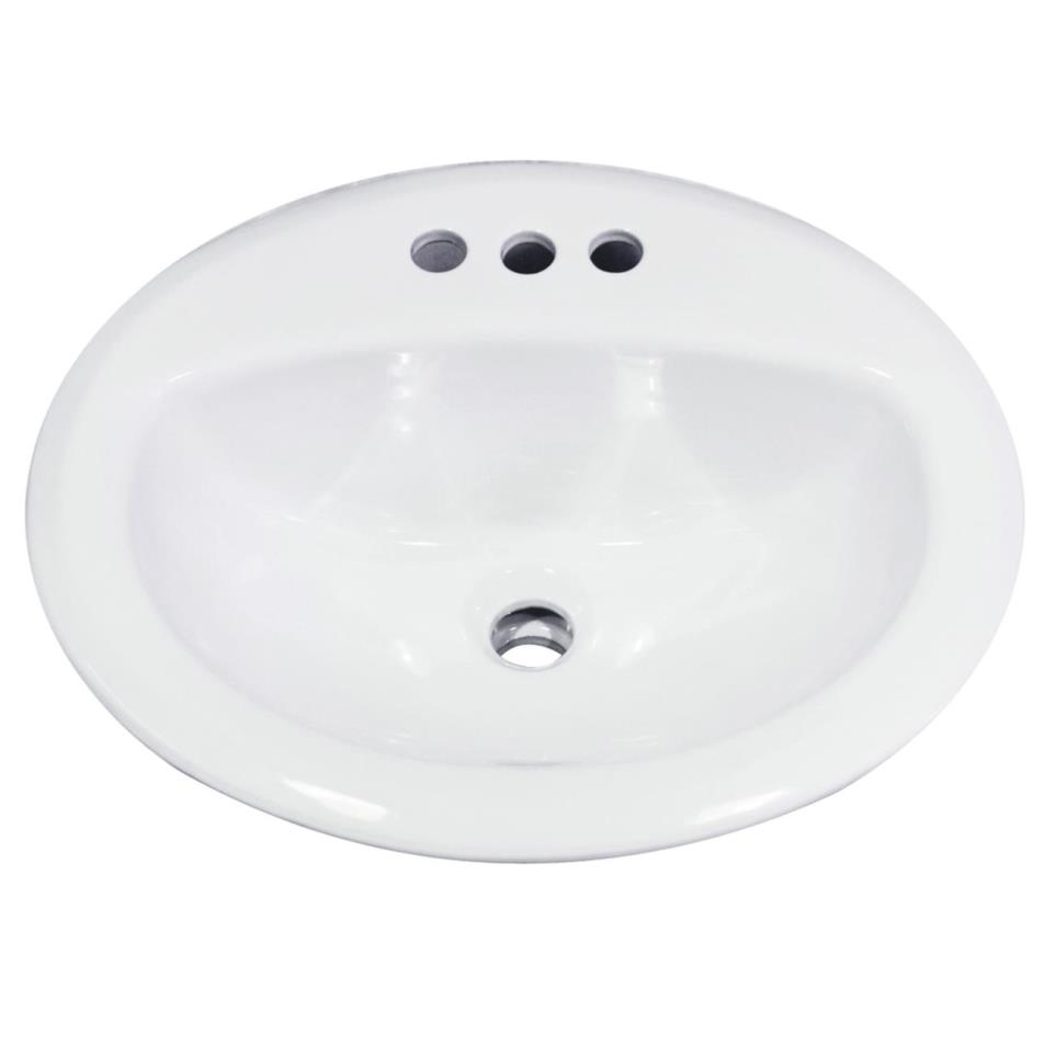 Bath White  Bathroom Sinks