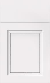 Square White With Grey Stone Detail Glaze - Paint Square Cabinets