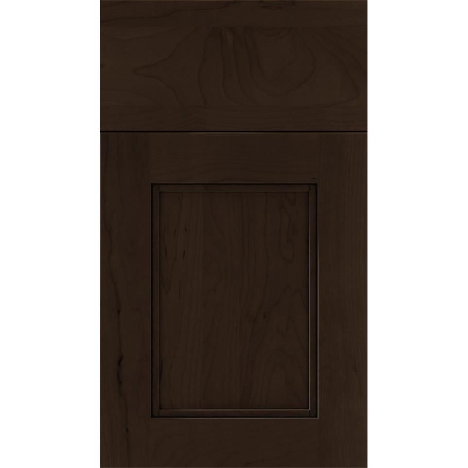 Square Cappuccino Black Glaze Glaze - Stain Square Cabinets