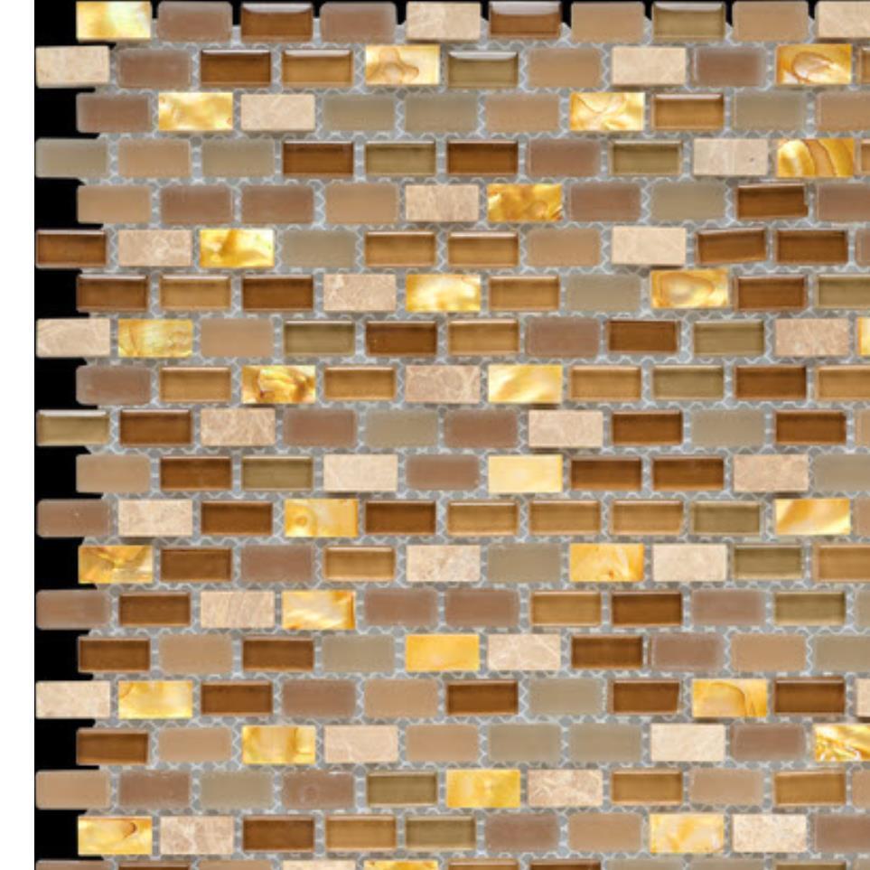 Mosaic Img Shbg Beige/Tan Tile