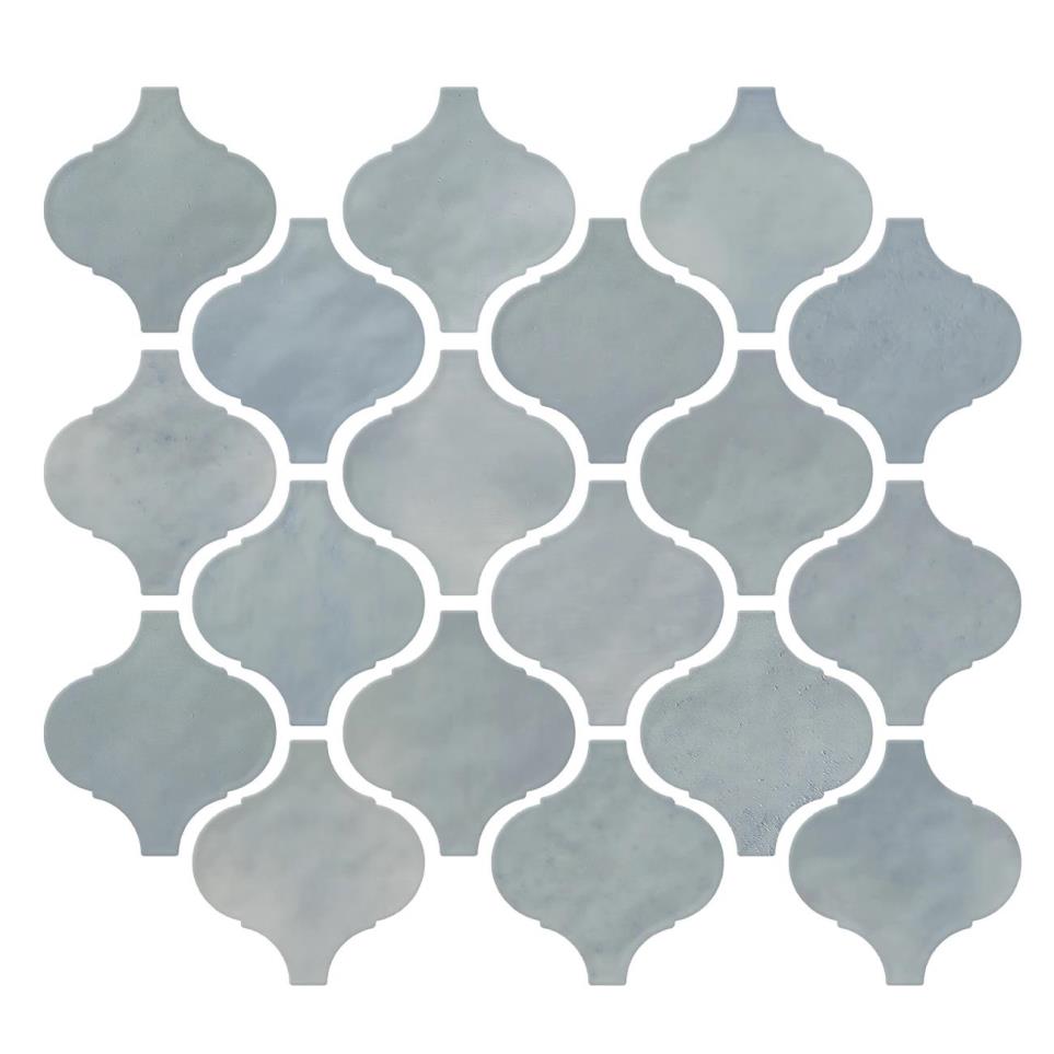 Mosaic Whimsy Glossy Blue Tile