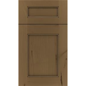 Square Frappe Black Glaze Glaze - Stain Square Cabinets
