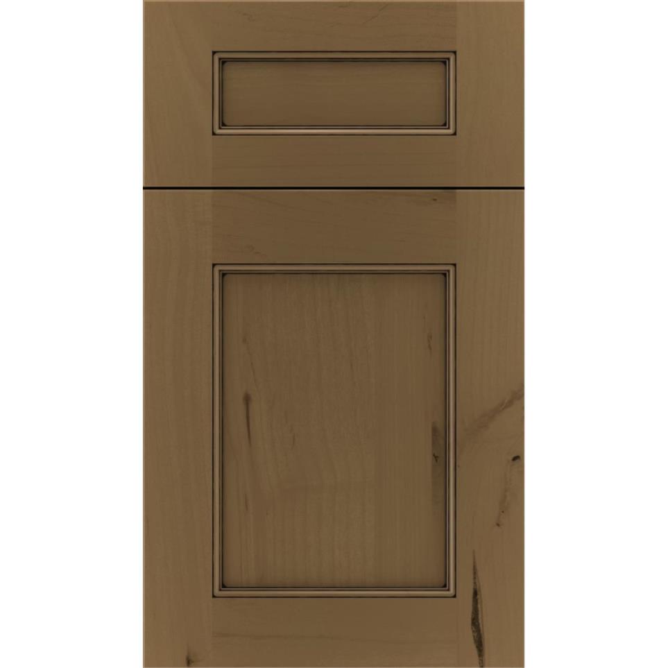 Square Frappe Black Glaze Glaze - Stain Square Cabinets