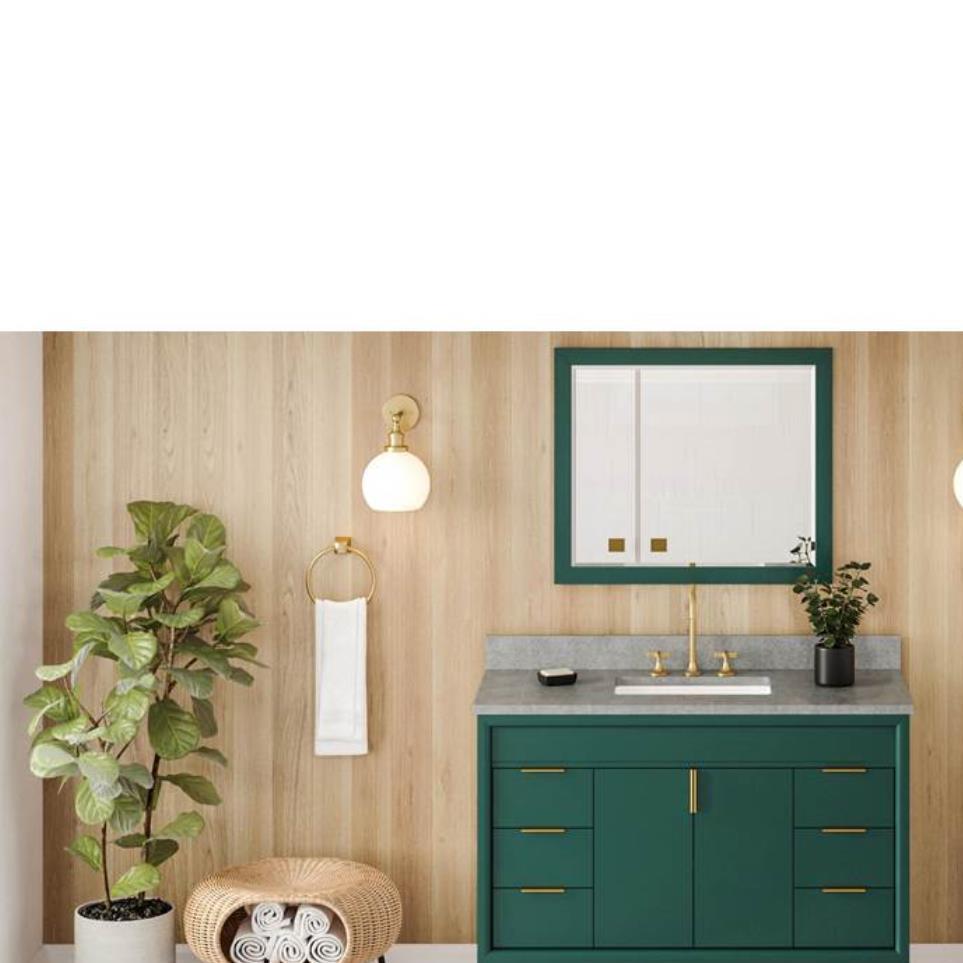 Base with Sink Top Green Green Vanities