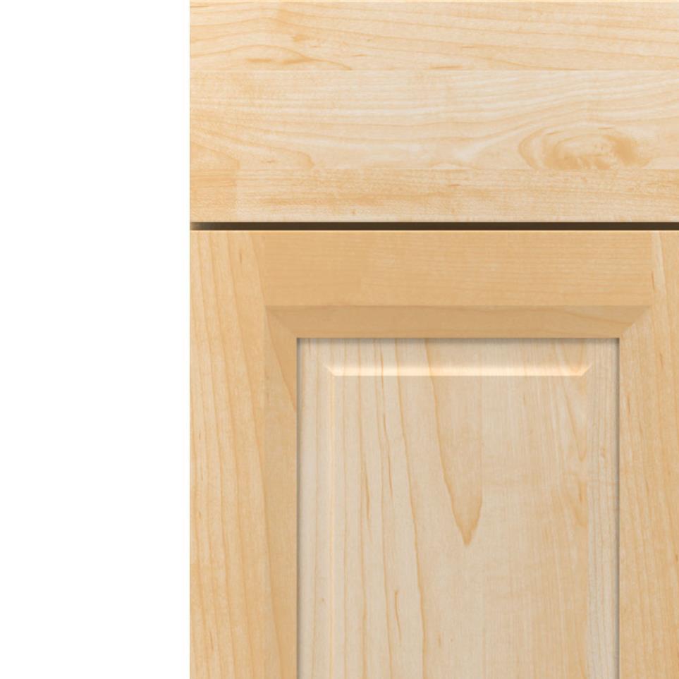 Square Natural Light Finish Square Cabinets