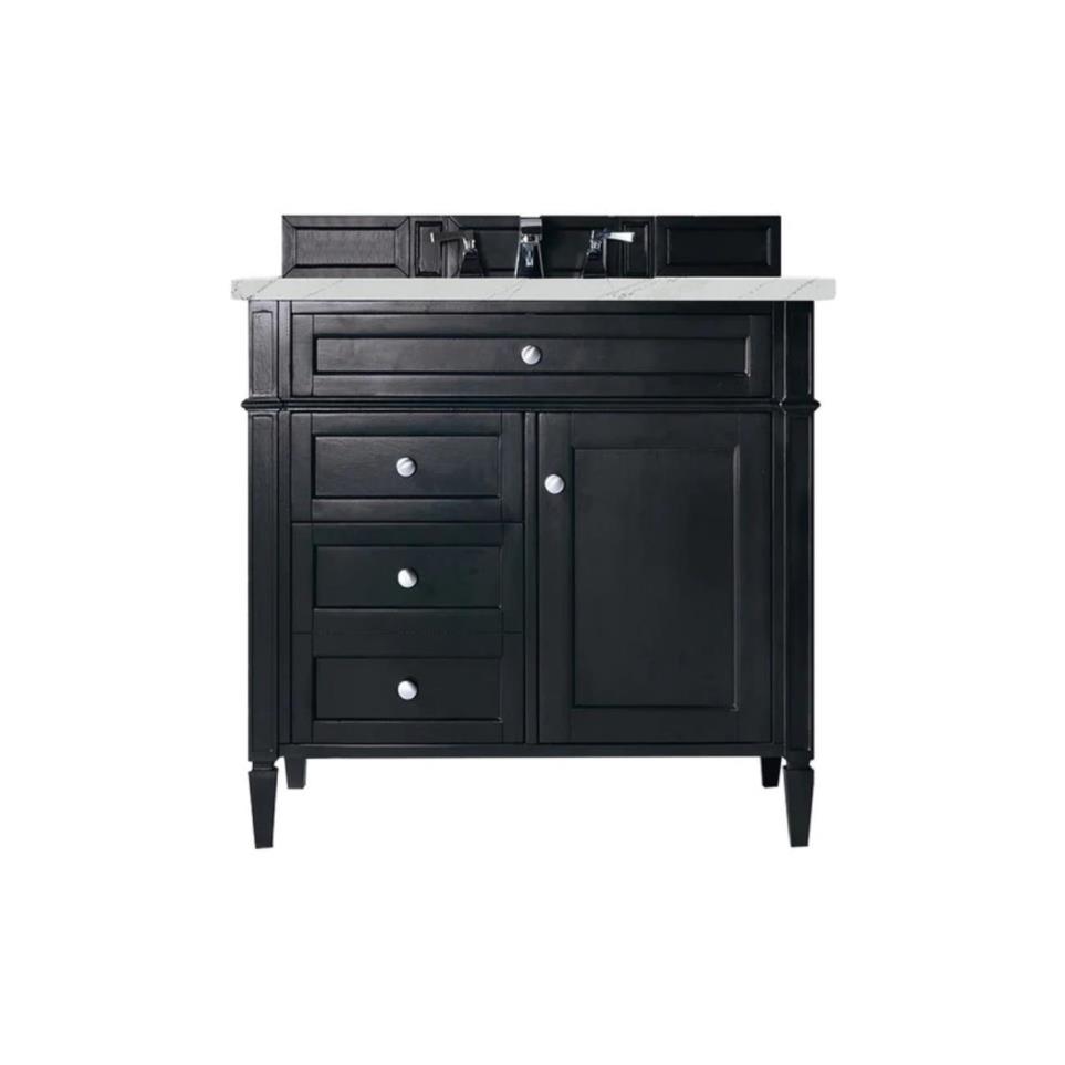 Base with Sink Top Black Onyx Grey / Black Vanities