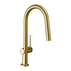 Kitchen Brushed Gold Optic Brass / Gold Faucets