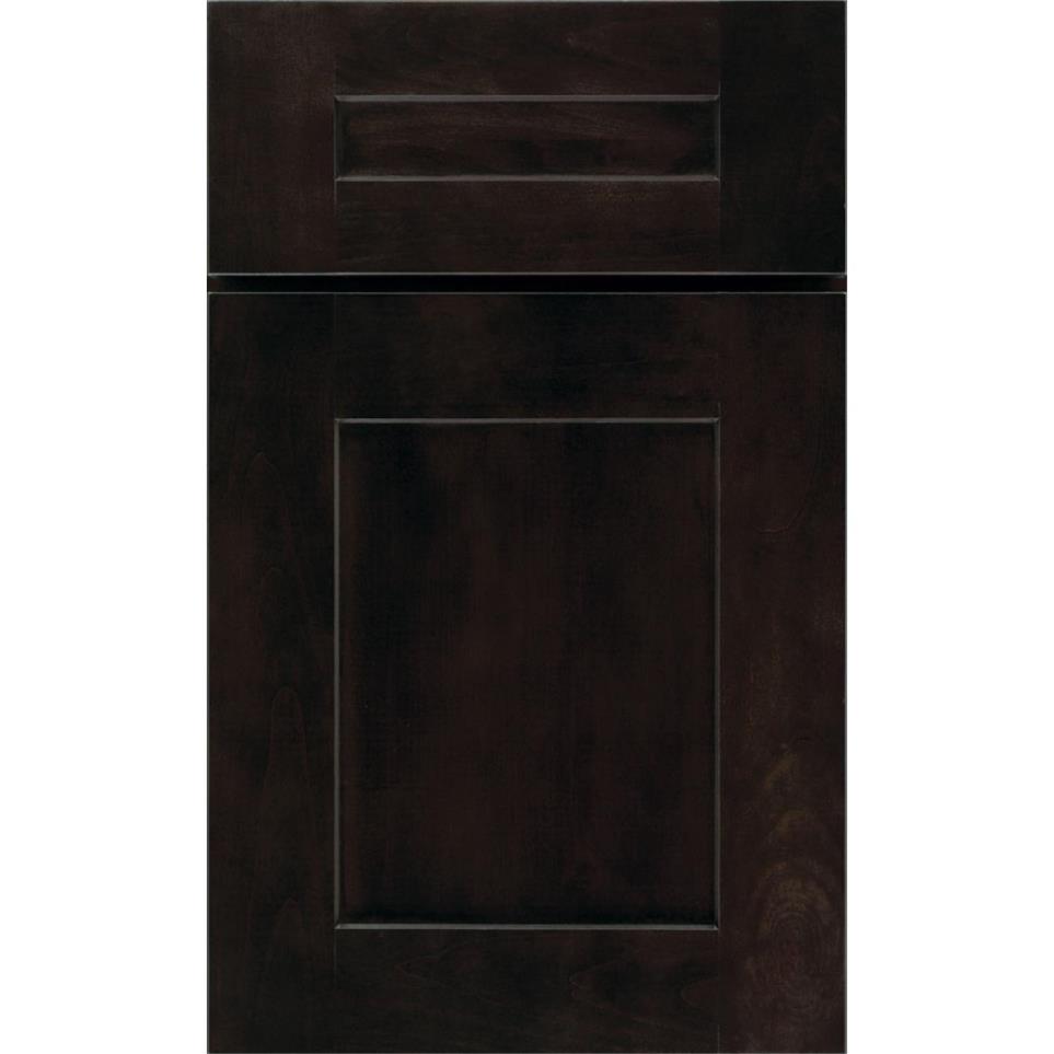 Square Chocolate Dark Finish Square Cabinets