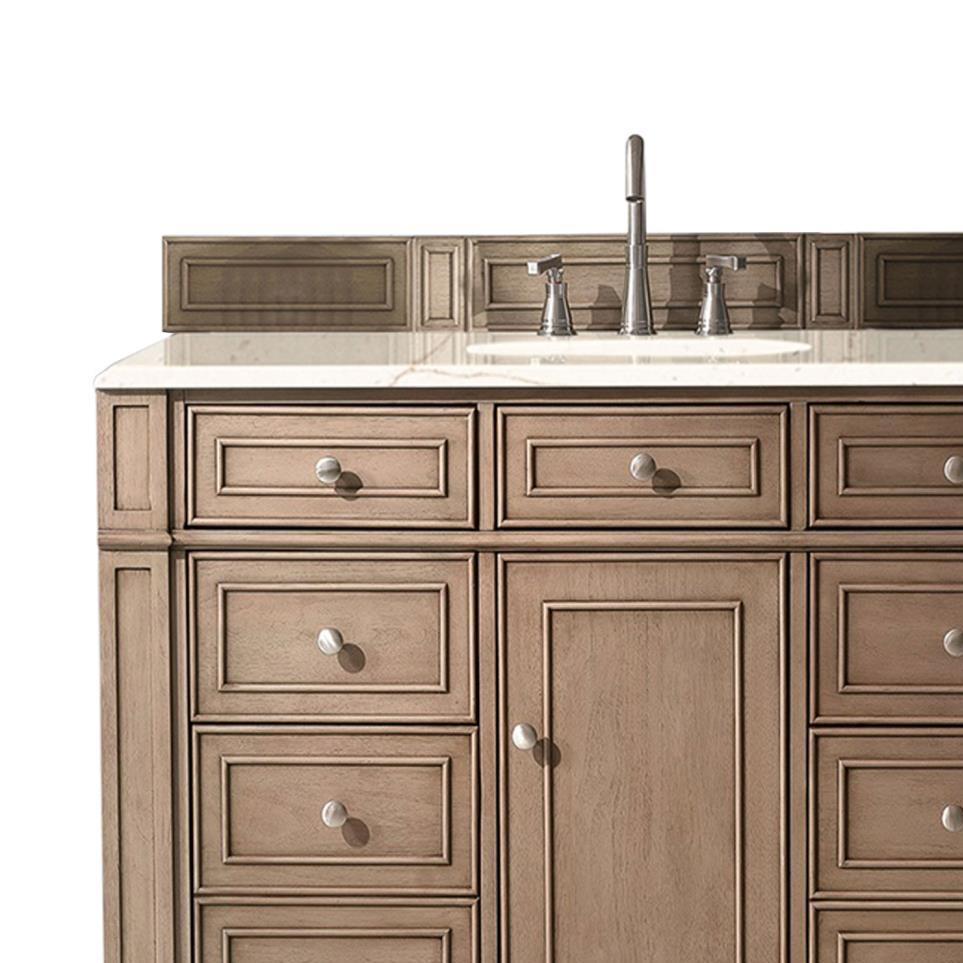 Base with Sink Top Whitewashed Walnut Light Finish Vanities