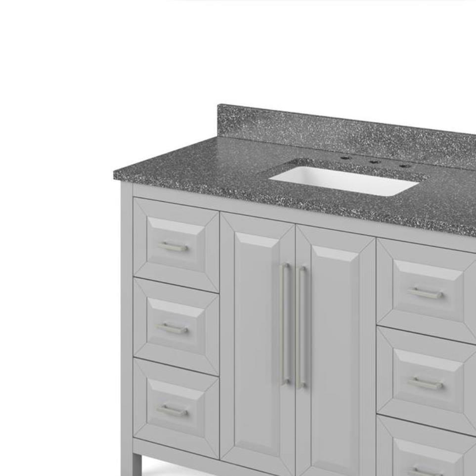 Base with Sink Top Grey Grey / Black Vanities