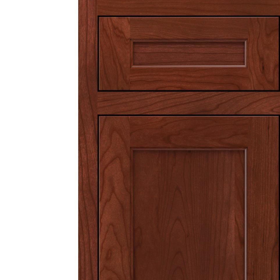 Inset Marsala Dark Finish Inset Cabinets