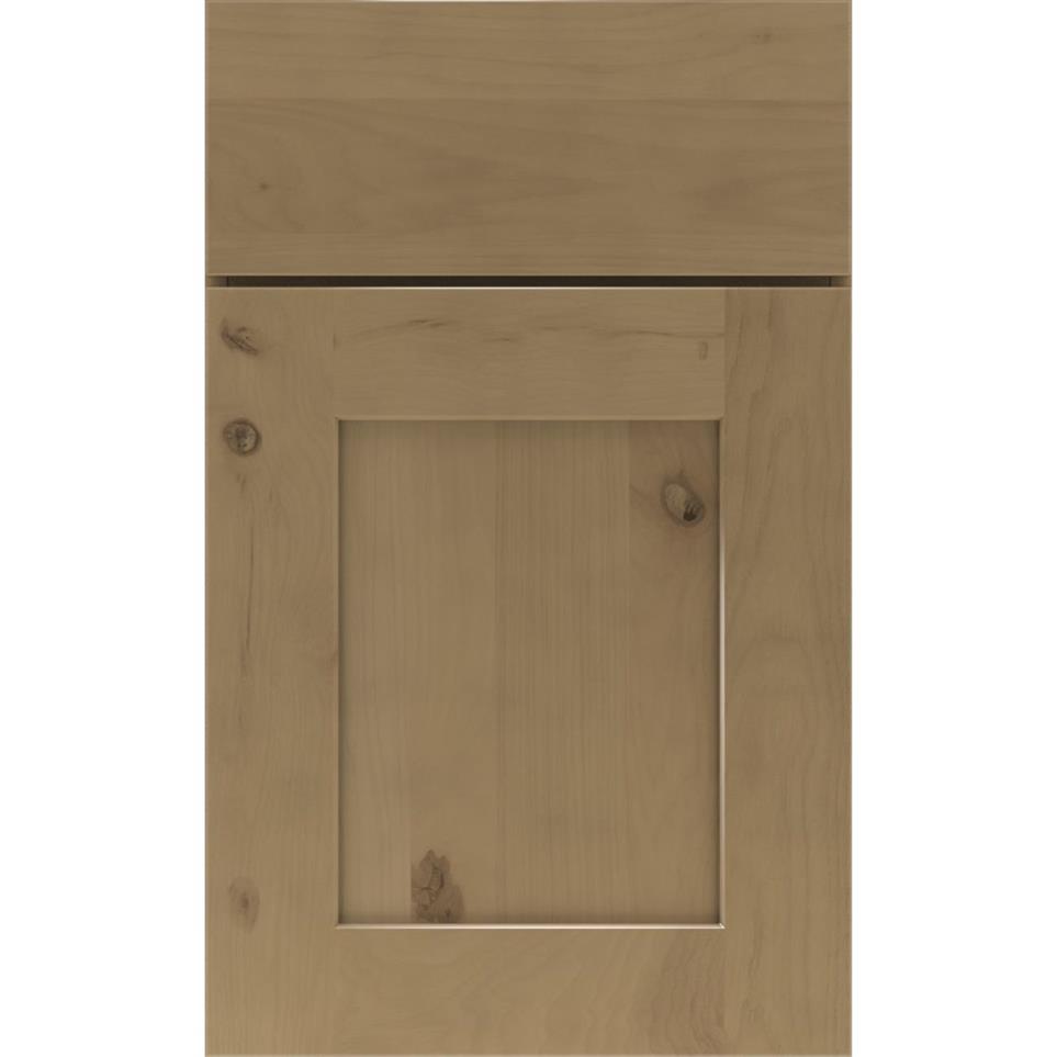 Square Buckskin Medium Finish Square Cabinets