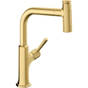 Kitchen Brushed Gold Optic Brass / Gold Faucets