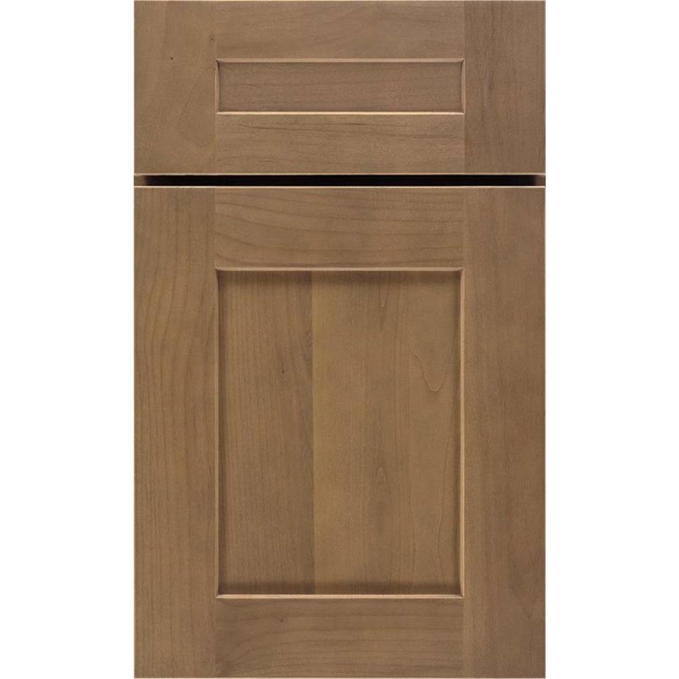 Square Buckskin Medium Finish Square Cabinets