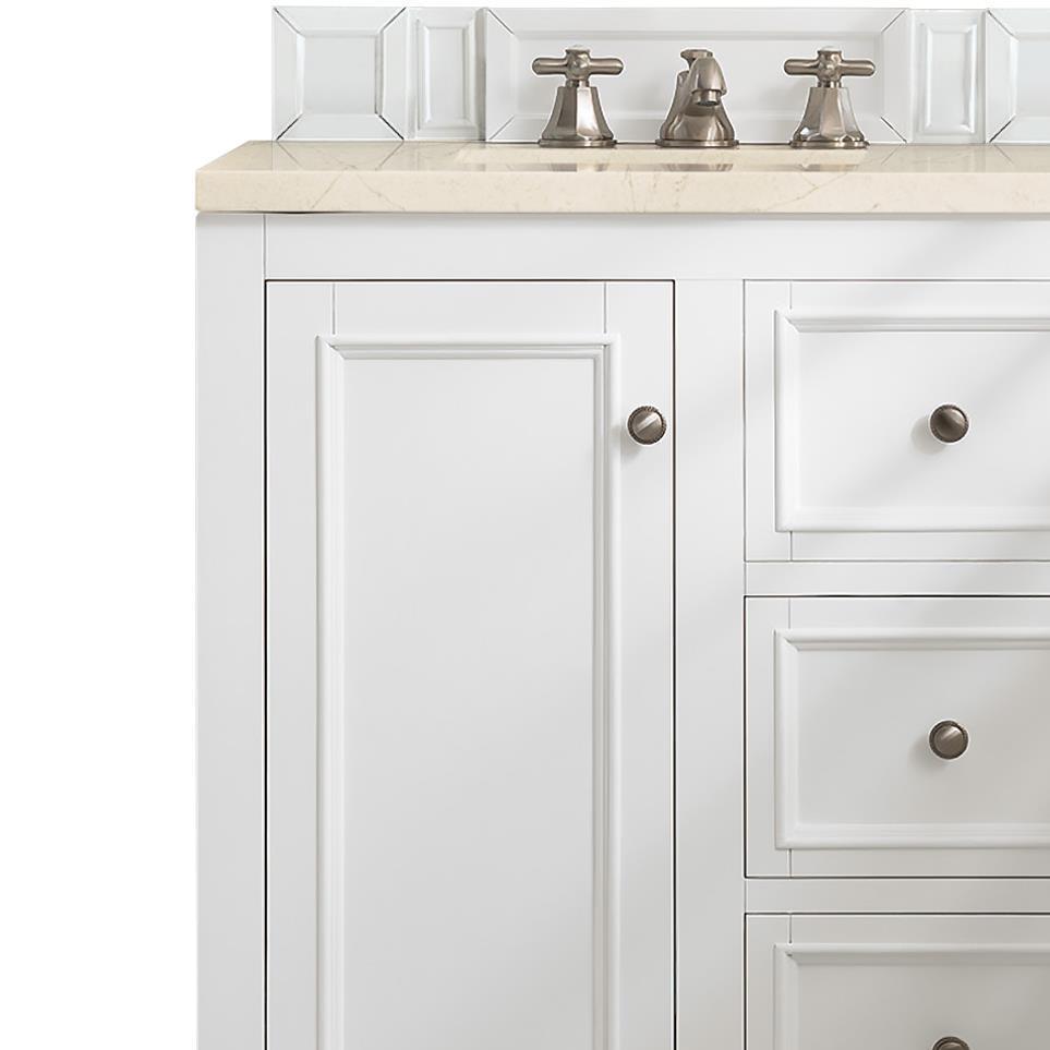 Base with Sink Top Bright White White Vanities