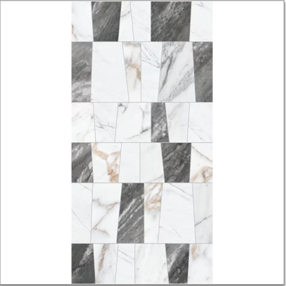 Decoratives and Medallions Moderna Deco Polished White Tile