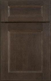 Raised Smoke Dark Finish Raised Cabinets