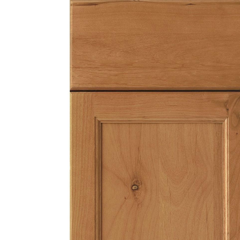 Square Ginger Light Finish Square Cabinets