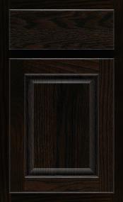 Square Chocolate Dark Finish Cabinets
