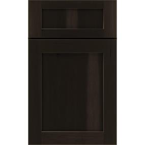 Square Thatch Dark Finish Square Cabinets