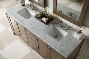 Base with Sink Top White Washed Walnut Light Finish Vanities