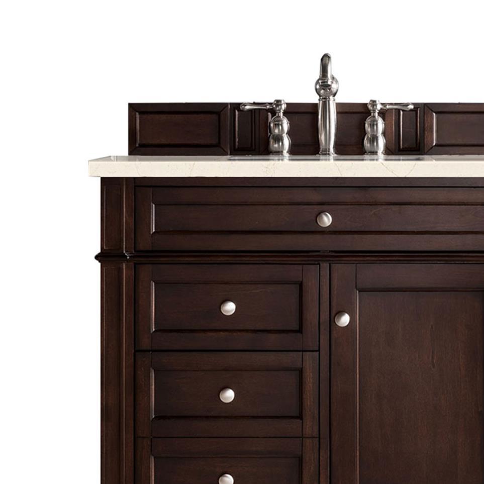 Base with Sink Top Burnished Mahogany Dark Finish Vanities